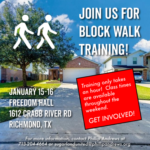 Register for Block Walk Training